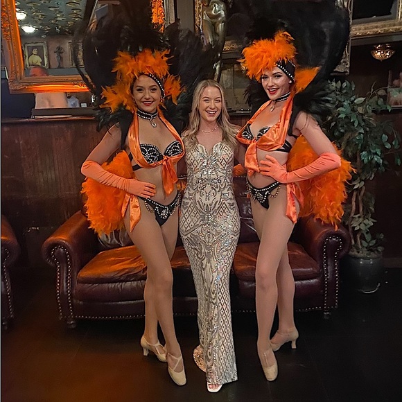 Windsor Formal Sequin Cream Long Dress Size Small - Picture 1 of 4